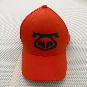 Nasty Pig Orange Cap with Olive Green logo S-M